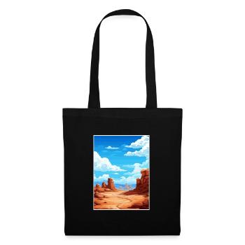 Goblin Valley State Park Vintage voyage affiche WPA - Sac en tissu - noir - Devant