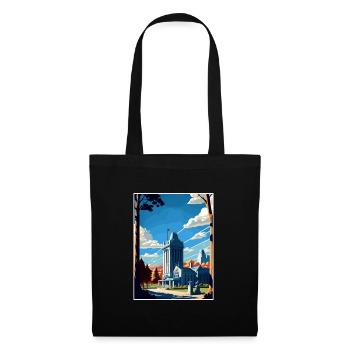 West Point New York State Vintage Travel Poster - Tote Bag - black - Front