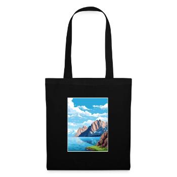 Kenai Fjords Nationalpark Alaska Reiseposter - Stoffbeutel - Schwarz - Vorne