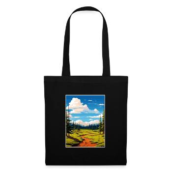 Parc national de Fishlake Utah Vintage affiche de voyage - Sac en tissu - noir - Devant