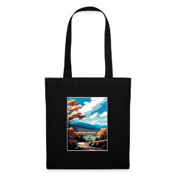 The Catskills New York State Vintage Travel Poster - Tote Bag - black - Front