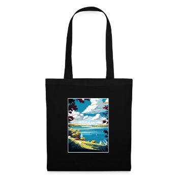 Chautauqua Lake New York State Travel Poster - Tote Bag - black - Front