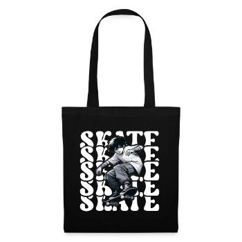 Skater Skate Skateboard Design - Sac en tissu - noir - Devant