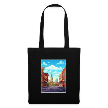 Nashville Tennessee Vintage voyage affiche Souvenir - Sac en tissu - noir - Devant