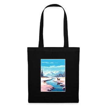 Alaska Vereinigte Staaten Vintage Reiseposter WPA Kunst - Stoffbeutel - Schwarz - Vorne