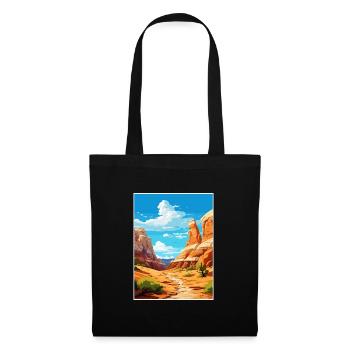 Escalante grand Utah Vintage voyage affiche WPA Art - Sac en tissu - noir - Devant