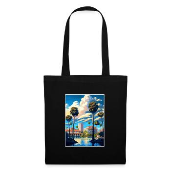 Riverside California Vintage Reiseposter WPA Kunst - Stoffbeutel - Schwarz - Vorne