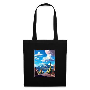 Flagstaff Arizona Vintage Travel Poster Souvenir - Tote Bag - black - Front