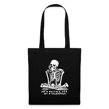 me waiting for my valentine -single ugly valentine - Tote Bag - black - Front