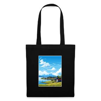 Wasilla Alaska Vintage voyage affiche WPA Souvenir - Sac en tissu - noir - Devant