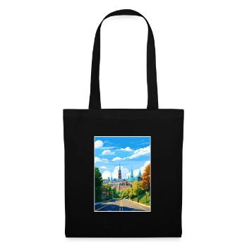 Ottawa Canada Affiche de voyage vintage WPA Souvenir - Sac en tissu - noir - Devant