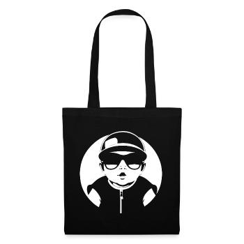 Drôle Enfant En Bas Âge Portant Des Lunettes De Soleil Cool Bébé - Sac en tissu - noir - Devant