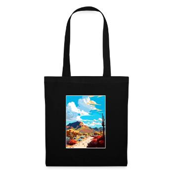 Oro Valley Arizona Vintage Travel Poster Souvenir - Tote Bag - black - Front