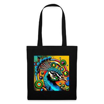 Peacock Pop Art - Tote Bag - black - Front