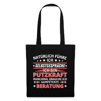 I'm Talking to Yourself - Cleaner Edition - Tote Bag - black - Front