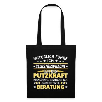 I Talk to Yourself - Cleaner Edition - Tote Bag - black - Front