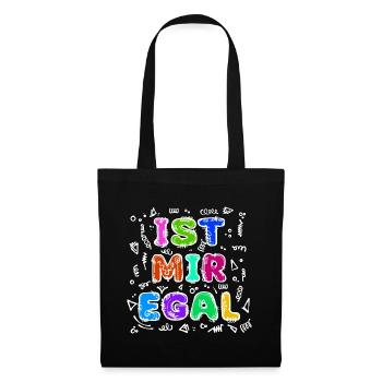 Je ne me soucie pas de la déclaration de détente, de l’attitude indifférente - Sac en tissu - noir - Devant
