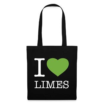 J’ADORE LES CITRONS VERTS - Sac en tissu - noir - Devant
