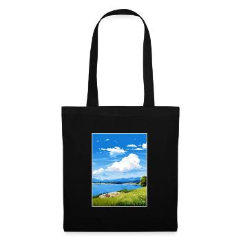 Lake Taupo Neuseeland Vintage Reiseposter WPA - Stoffbeutel - Schwarz - Vorne