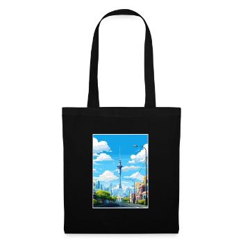 Auckland New Zealand Nz Vintage Travel Poster WPA - Tote Bag - black - Front