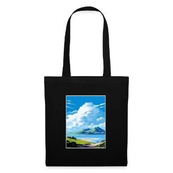 White Island Neuseeland Vintage Reiseposter WPA - Stoffbeutel - Schwarz - Vorne