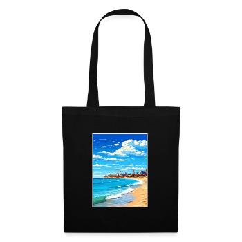 Cottesloe Beach Australie Affiche de voyage Vintage - Sac en tissu - noir - Devant