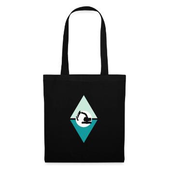 Excavator, House Construction, Construction Worker - Tote Bag - black - Front