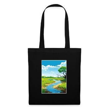 Parc national de Palo Verde Costa Rica affiche de voyage - Sac en tissu - noir - Devant