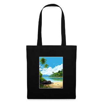 Parc national de l’île Cocos Costa Rica Souvenir - Sac en tissu - noir - Devant
