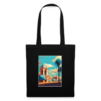 Adelaide Australien Vintage Reiseposter Souvenir - Stoffbeutel - Schwarz - Vorne