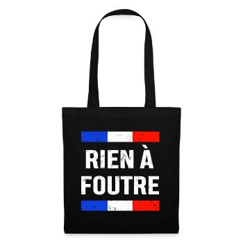 T-SHIRT, NICHTS ZU FOUTRE_FRANCE - Stoffbeutel - Schwarz - Vorne
