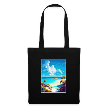 Eleuthera Caribbean Vintage Travel Poster Souvenir - Tote Bag - black - Front