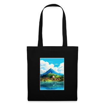 Florianopolis Brésil Vintage voyage affiche WPA Art - Sac en tissu - noir - Devant