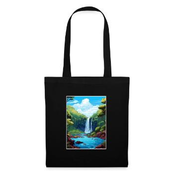 Rio Celeste Waterfall Vintage Travel Poster WPA - Tote Bag - black - Front