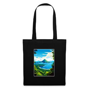 Saint Lucia Caribbean Vintage Travel Poster WPA - Tote Bag - black - Front