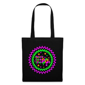 Fête des années 80 Retro Fun, Retour à l’étoile des années 80(25) - Sac en tissu - noir - Devant