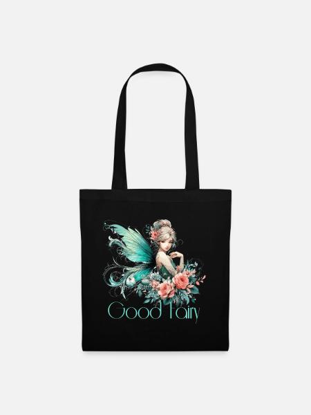 Gute Fee Geschenk - Stoffbeutel - Schwarz