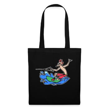 Wakesurf Sports nautiques Kitesurfer Surf Wakeboard - Sac en tissu - noir - Devant