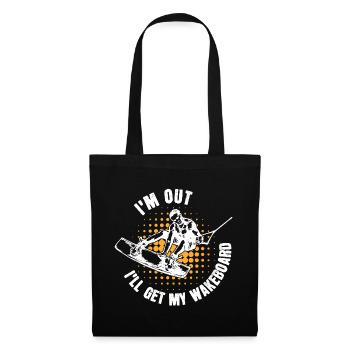 Kitesurfer Statement Wakeboard Surf Stunt - Sac en tissu - noir - Devant