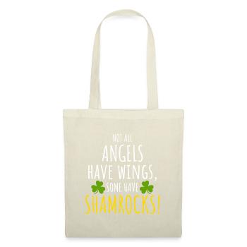 Shamrock Angels: Lustiges irisches Mädchen - Stoffbeutel - Natur - Vorne
