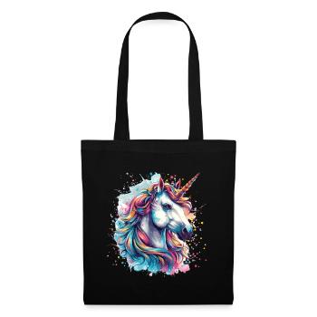 Unicorn colorful horse - Tote Bag - black - Front