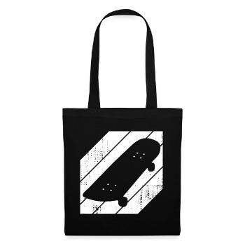 Skateboard Drawing - Tote Bag - black - Front