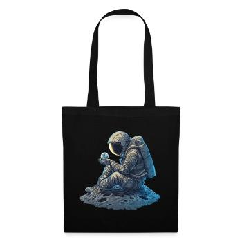 An astronaut observes the Earth - Tote Bag - black - Front
