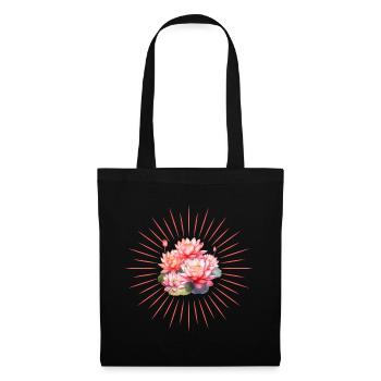 Yoga avec des rayons d’énergie - Sac en tissu - noir - Devant