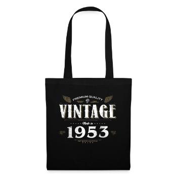71 ans vintage 1953 édition limitée 71ème - Sac en tissu - noir - Devant