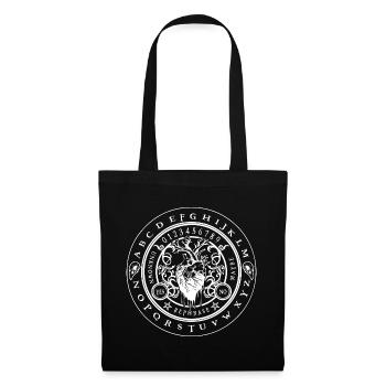 Pendulum Board tree of life heart - Tote Bag - black - Front
