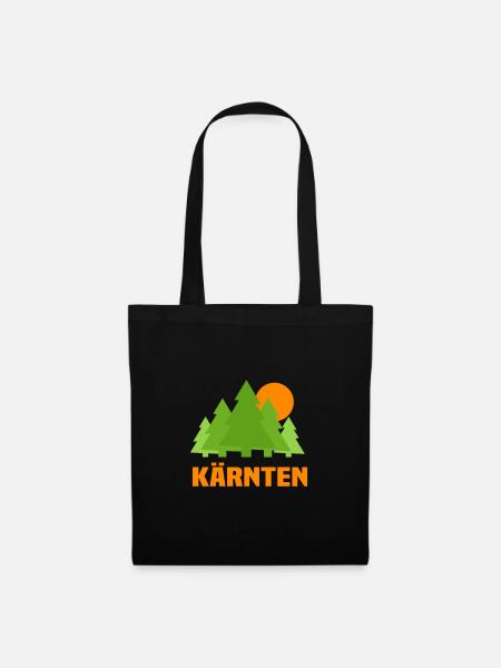 Kärnten - Stoffbeutel - Schwarz