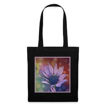 Flower as art on the T-shirt - Tote Bag - black - Front