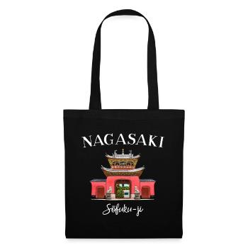Sofuku-ji Temple, Nagasaki Japan, hand drawing - Tote Bag - black - Front