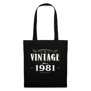 43 Years Old Vintage 1981 Limited Edition 43rd - Tote Bag - black - Front